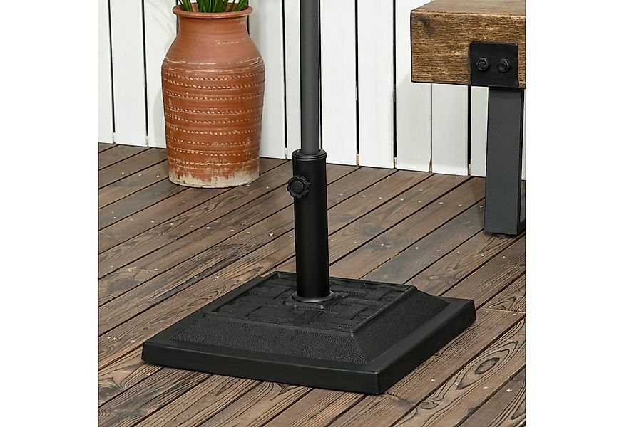 Outsunny Schirmhalter 12 kg Sonnenschirmständer für Ø32/38/48 mm Stangen, f günstig online kaufen