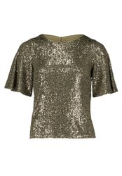 Vera Mont Kurzarmshirt "Damen Pailletten-Bluse mit Flügelärmeln" 1 Stk. tlg günstig online kaufen