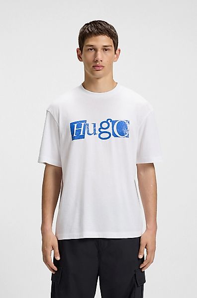 HUGO Blue T-Shirt "Nugix", mit grafischem Logo-Druck günstig online kaufen