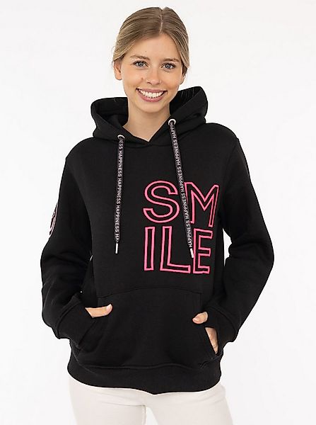 Zwillingsherz Hoodie "Alissa 2.0" mit SMILE Stickerei vorne und hinten günstig online kaufen