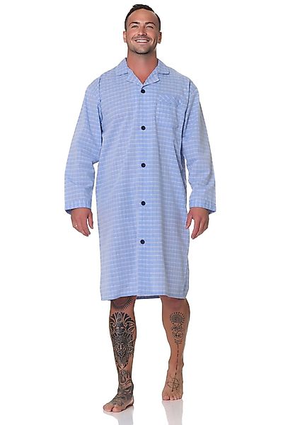 Normann Pyjama Normann Herren langarm Nachthemd günstig online kaufen
