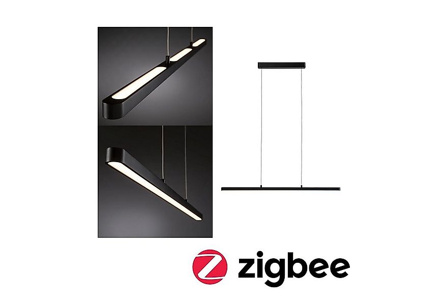 Paulmann LED Pendelleuchte Lento Smart Home Zigbee 3x13,5W 230V Aluminium/K günstig online kaufen