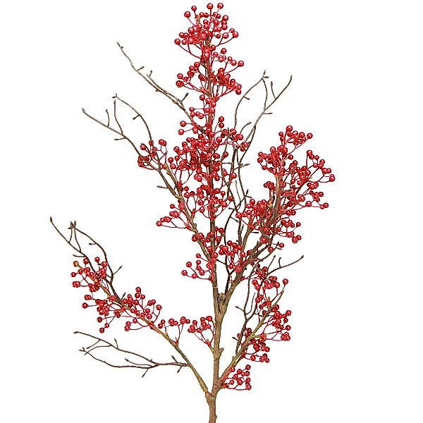 Künstliche Zimmerpflanze Beerenzweig Künstliche Rote Beeren günstig online kaufen