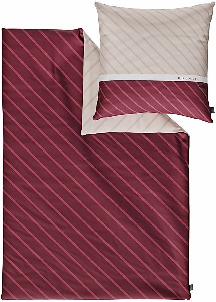 bugatti Bettwäsche "Satinbettwäsche bugatti" 2 Stk. tlg. mit zeitlosem Wend günstig online kaufen