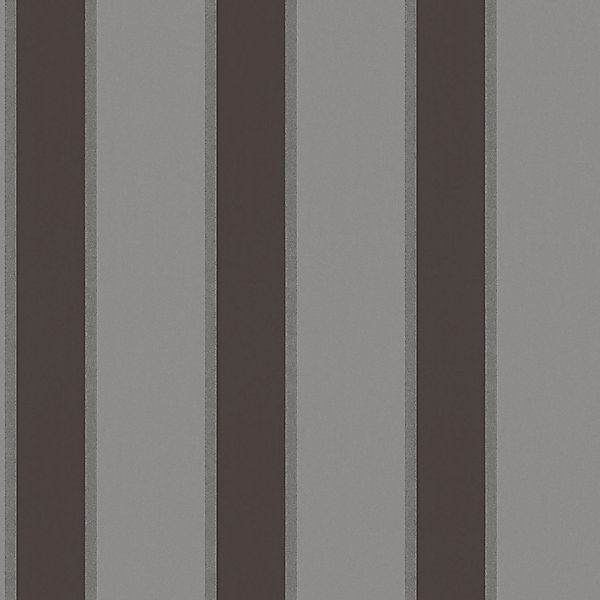 PROFHOME 333294-GU Streifen Tapete Traditionell Matt Grau Silber Schwarz 0, günstig online kaufen