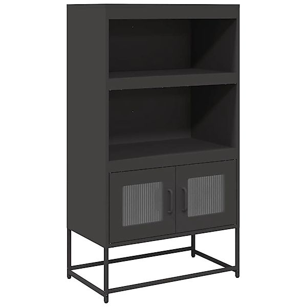 vidaXL Highboard Schwarz 68x39x123 cm Stahl 853368 günstig online kaufen