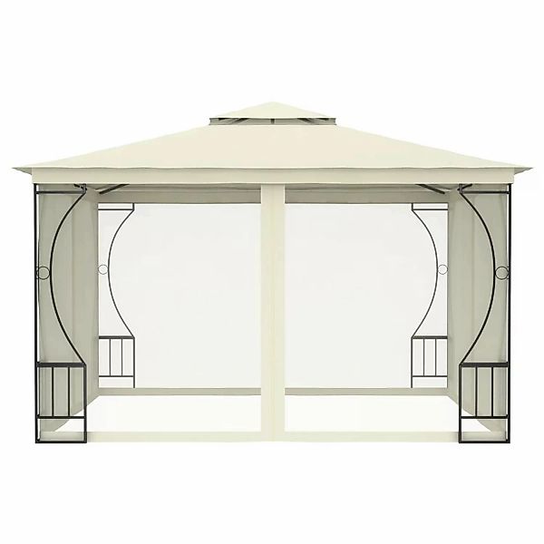 Pavillon Mit Vorhängen 300x300x265 Cm Creme günstig online kaufen