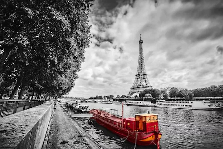 Papermoon Fototapete »Eiffelturm Seine« günstig online kaufen