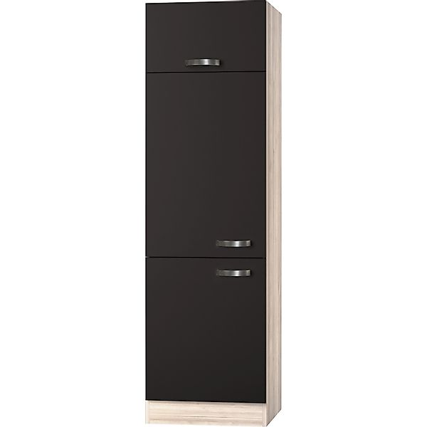 Optifit Küchen-Hochschrank für Kühlschr. Faro220 60x211,8x60cm Anthra.-Brau günstig online kaufen