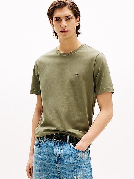 Tommy Hilfiger T-Shirt ESSENTIAL REGULAR FIT SOLID mit Stickerei unifarben, günstig online kaufen