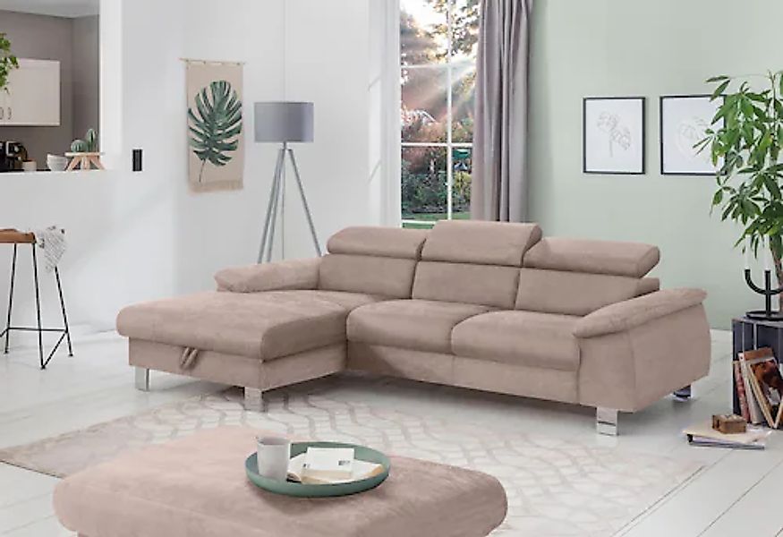 COTTA Polstergarnitur »Komaris L-Form«, (Set), Set bestehend aus: Ecksofa m günstig online kaufen