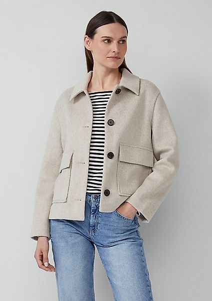 s.Oliver Funktionsjacke Outdoor-Jacke Jacke aus Wollmix im Relaxed Fit mit günstig online kaufen