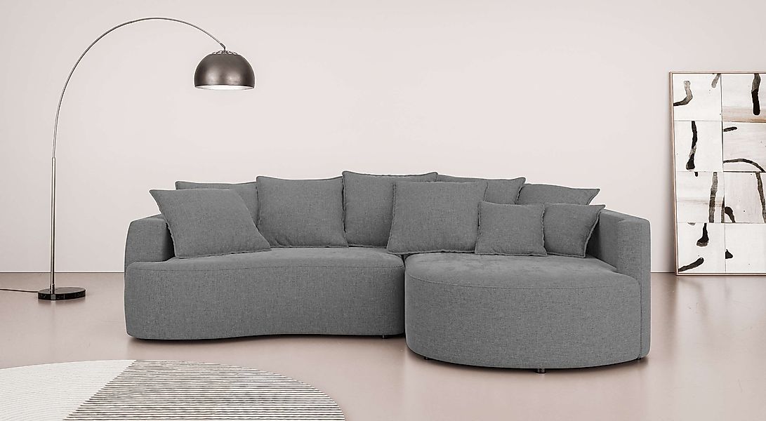 INOSIGN Ecksofa "Kahekili, Schlafsofa mit Bettkasten, Maße B/T/H: 255/181/9 günstig online kaufen