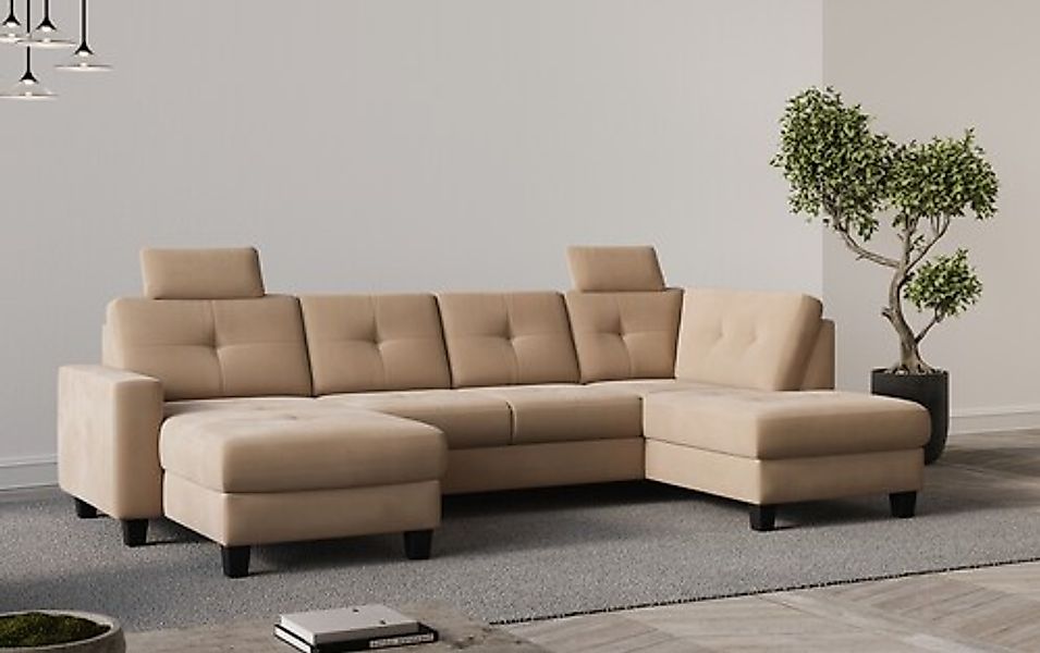 Home affaire Wohnlandschaft »Varese« wahlweise mit Bettfunktion und Bettkas günstig online kaufen