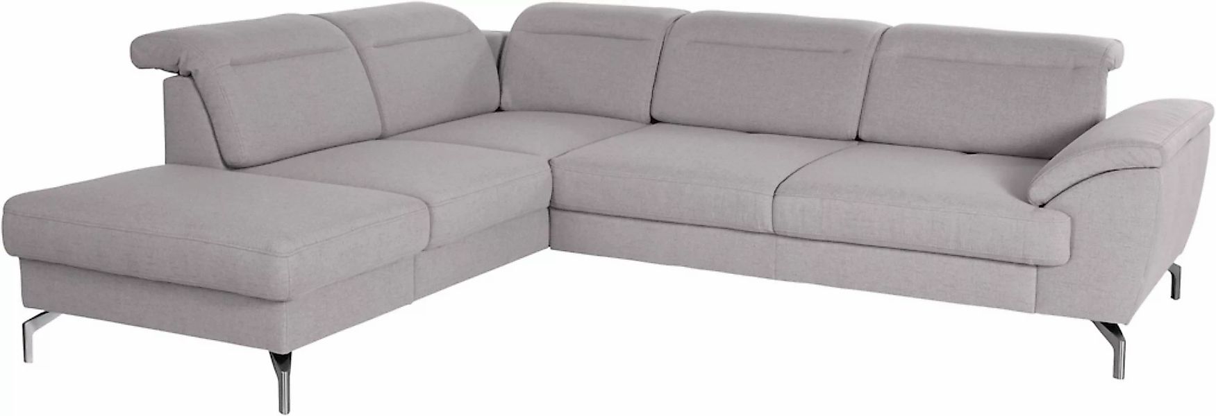 sit&more Ecksofa »Percy L-Form«, 15 cm Fußhöhe, Sitztiefenverstellung, wahl günstig online kaufen