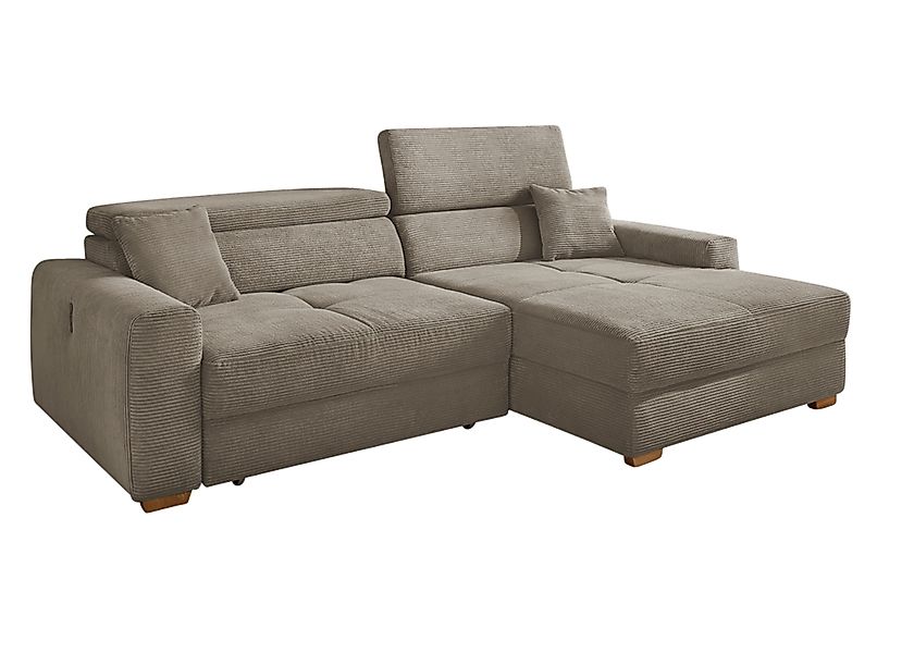 luma-home Ecksofa 15401, mit elektrischer Sitztiefenverstellung günstig online kaufen