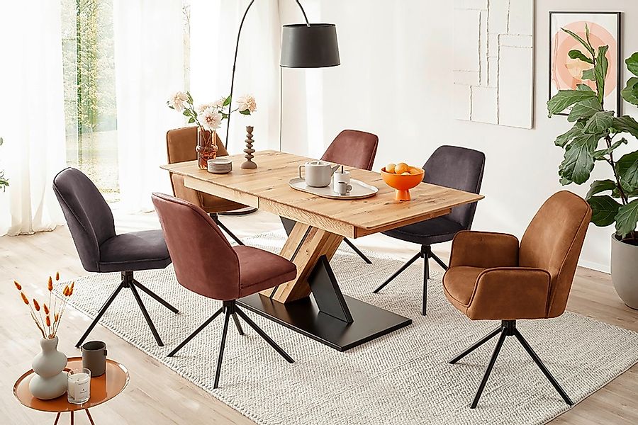 MCA furniture Esstisch "Morena Säulentisch Komfort Tisch", Synchronauszug,a günstig online kaufen