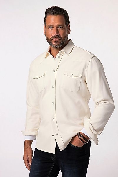 JP1880 Businesshemd Jeanshemd Langarm Kentkragen Modern Fit günstig online kaufen