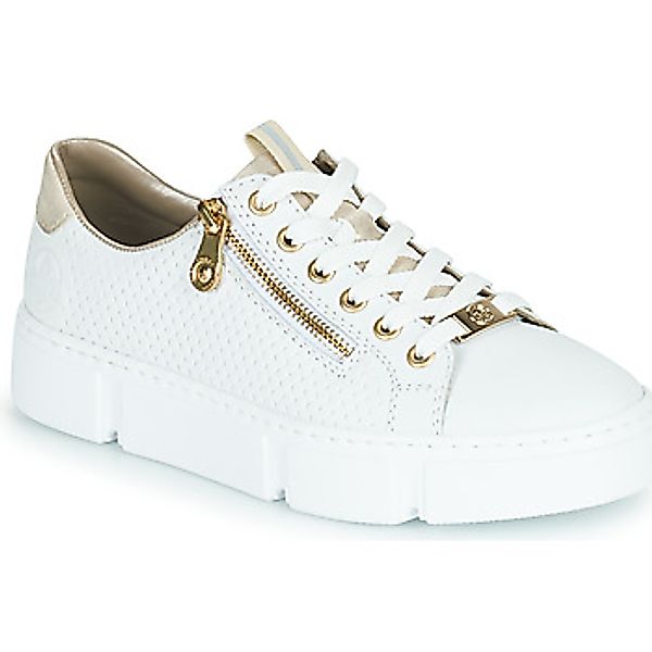 Rieker Plateausneaker mit goldfarbenen Details, Freizeitschuh, günstig online kaufen