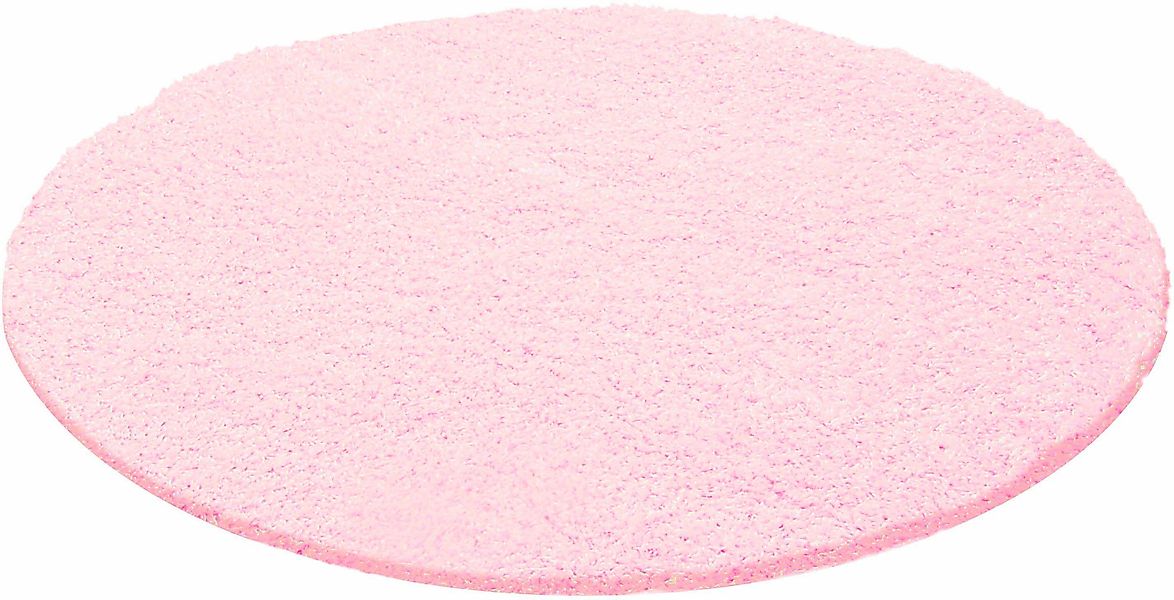 my home Teppich »Viva Teppich rund«, rund, 45 mm Höhe, Uni-Farben, einfarbi günstig online kaufen