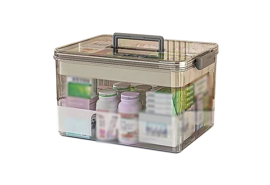 Refttenw Aufbewahrungsbox Transparenter Medikamenten-Organizer mit großem F günstig online kaufen