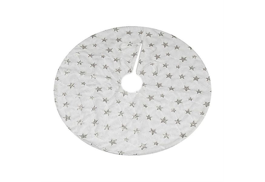 MARELIDA Weihnachtsbaumdecke Baumteppich Schneeflocken Baumrock Tannenbaumd günstig online kaufen