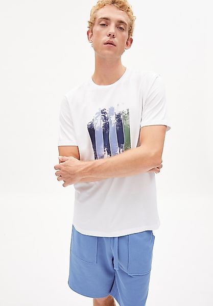 T-Shirt JAAMES PALMTREES in white von ARMEDANGELS günstig online kaufen