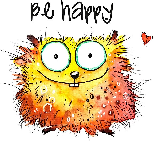 Wall-Art Wandtattoo "Happy Hamster" günstig online kaufen