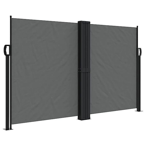 furnicato Seitenmarkise Ausziehbar Anthrazit 140x1200 cm günstig online kaufen