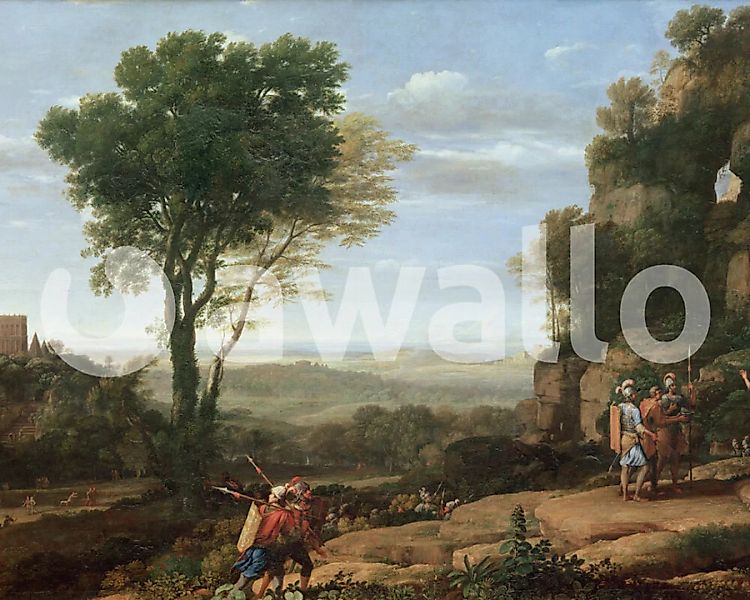 Fototapete "Landschaft mit David in der Hhle von Adullam" 4,23x2,50 m / Gla günstig online kaufen