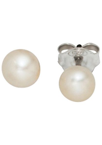JOBO Perlenohrringe, 925 Silber mit Süßwasser-Zuchtperlen günstig online kaufen