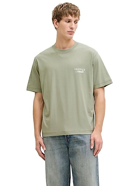Jack & Jones Herren Rundhals T-Shirt JORNORREBRO TYPO TEE SS CREW NECK - Re günstig online kaufen