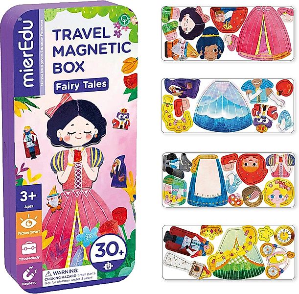 MIEREDU Lernspielzeug Magnetpuzzle Magnetspiel-Box Prinzessin Einhorn günstig online kaufen