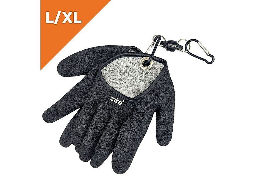 Zite Angelhandschuhe Landehandschuhe 2 Gr. mit Magnet-Karabiner Rutschhemme günstig online kaufen