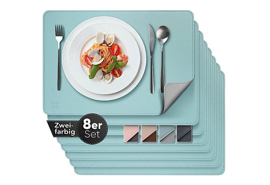 Loco Bird Platzset aus Kunstleder, 8er Set Zweifarbig, 43x30cm Lederoptik, günstig online kaufen