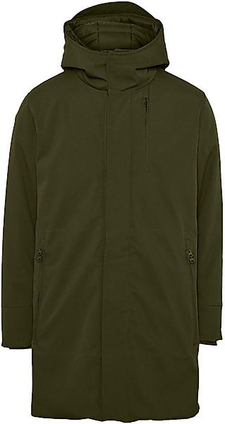 KnowledgeCotton Apparel Jacke Dunkelgrün - Größe XL günstig online kaufen