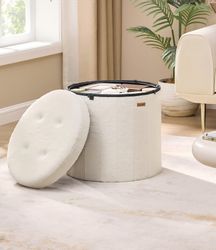 SONGMICS Sitzhocker, Hocker mit Stauraum, faltbarer günstig online kaufen