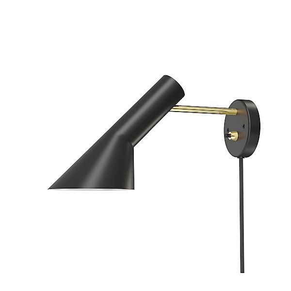 AJ Wandleuchte mit Kabel Messing/Schwarz günstig online kaufen
