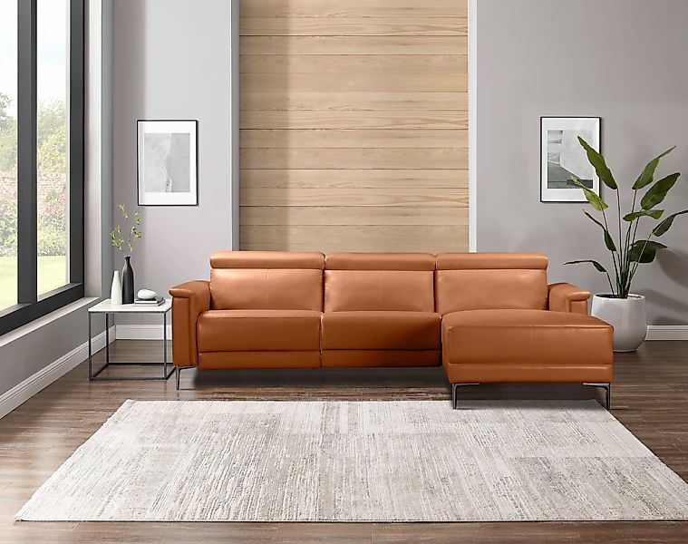 Home affaire Ecksofa "LUND, L-Form, 261cm, man. o. elektr. Relaxfunktion (m günstig online kaufen