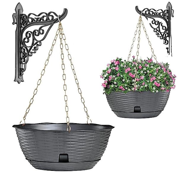 GarPet Blumenampel Pflanzenampel Hängeschale Blumenampel Hängeampel günstig online kaufen
