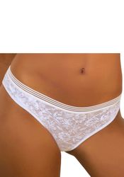 LASCANA Bikinislip rundherum aus feiner Spitze in blumiger Optik günstig online kaufen