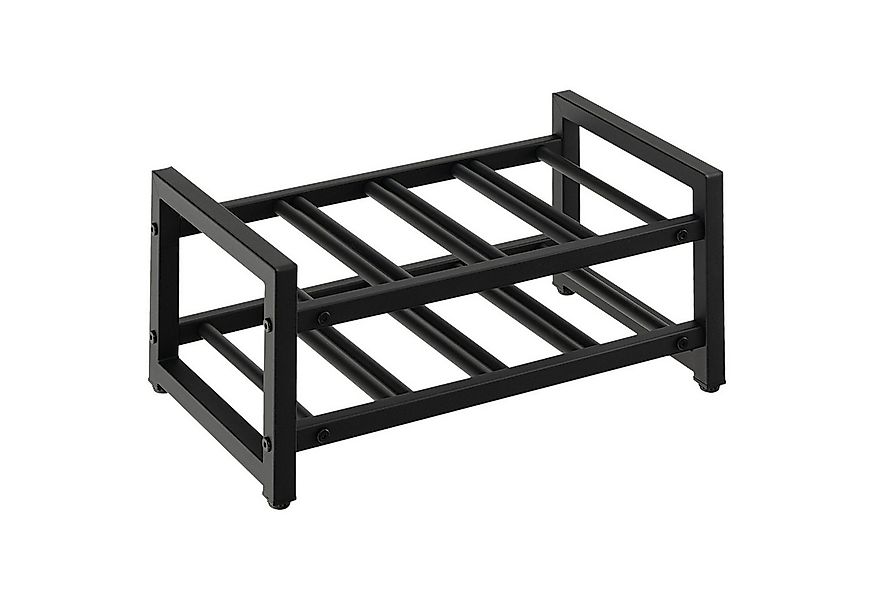 COSTWAY Weinregal, stehend, Metall, 2 Ebenen, für 8 Flasche, 42,5x24,5x20,5 günstig online kaufen