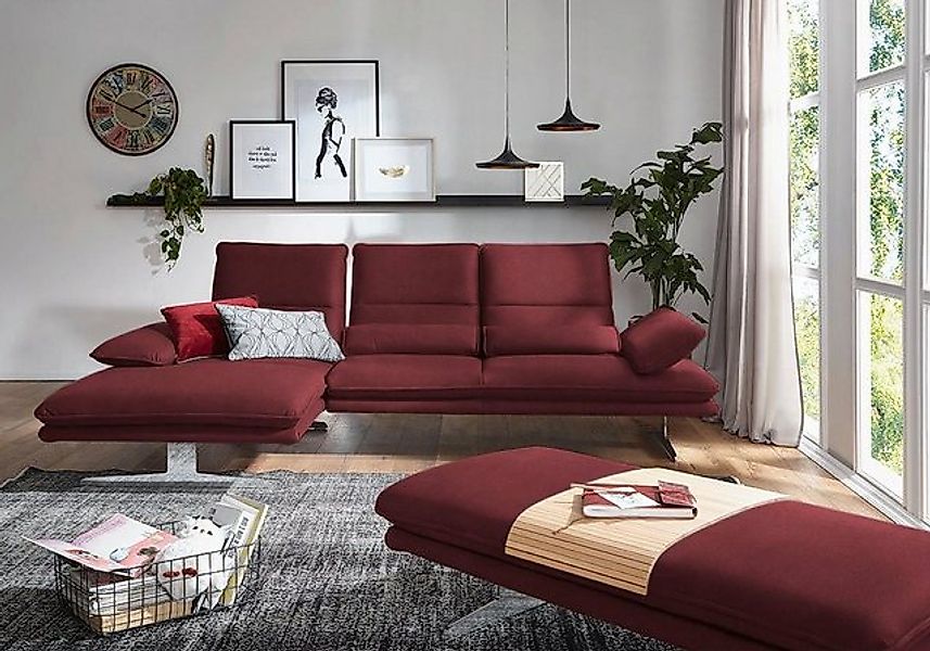 W.SCHILLIG Ecksofa broadway, Designsofa mit tollem Sitzkomfort, L-Form, Sit günstig online kaufen