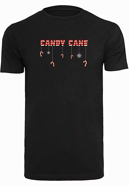 Merchcode T-Shirt Merchcode Herren Candy Cane T-Shirt Round Neck (1-tlg) günstig online kaufen