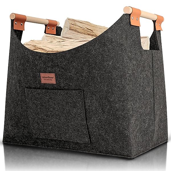 deluxe4home Kaminholzkorb Holzkorb XXL für Kaminholz günstig online kaufen
