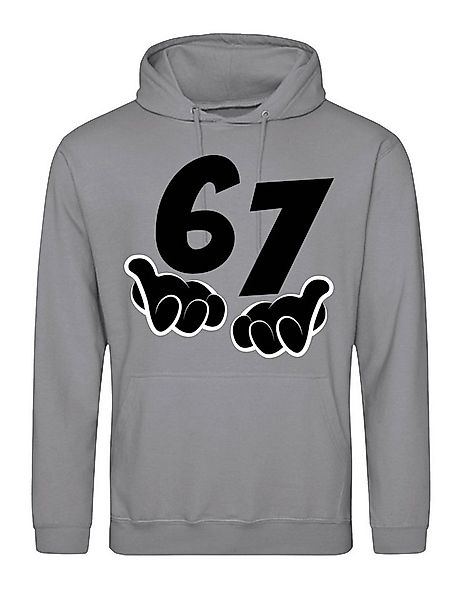 Youth Designz Kapuzenpullover Herren Hoodie Kapuzenpullover "67" lustig Fun günstig online kaufen