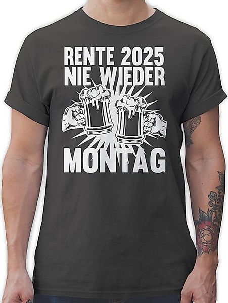 Shirtracer T-Shirt Rente 2025 Nie wieder Montag Rentner Rente günstig online kaufen