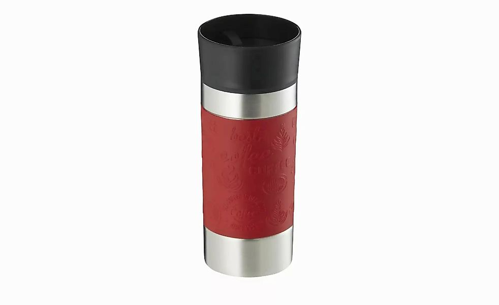 KHG Isolierbecher 360ml ¦ rot ¦ Edelstahl, Kunststoff ¦ Maße (cm): H: 19,3 günstig online kaufen