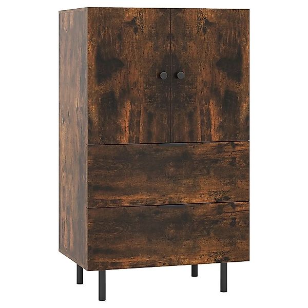 Costway Sideboard Holz mit Metallbeinen 60 x 41,5 x 102 cm Kaffee günstig online kaufen