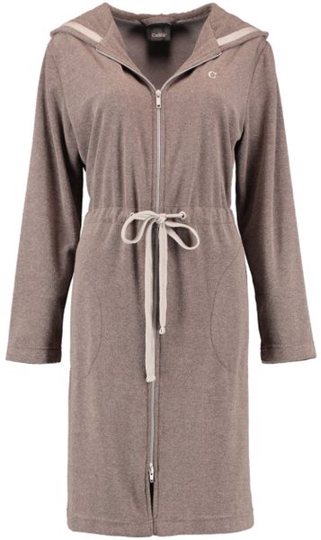 Cawö Home Active Damen Kurzmantel Kapuze TG RV 821 - Farbe: mocca-stein - 3 günstig online kaufen